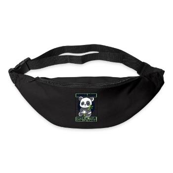 Panda Zone Betreten Sie Ihre eigene Niedlichkeit Panda Bär - Gürteltasche - Schwarz - Vorne