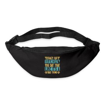 Cat Grandpa Gifts - Bum bag - black - Front