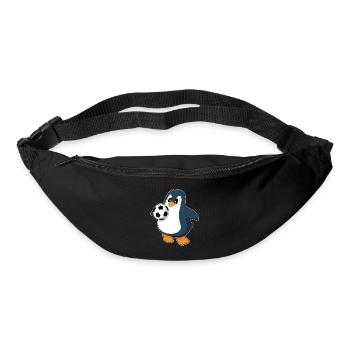 Pinguin Fußballspieler Fußball - Gürteltasche - Schwarz - Vorne