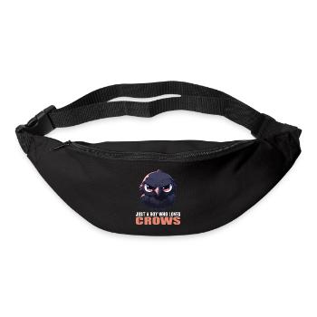 Krähen Krähe - Gürteltasche - Schwarz - Vorne