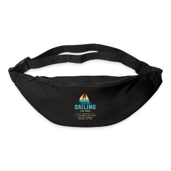 Sailing Boat Sailor - Bum bag - black - Front