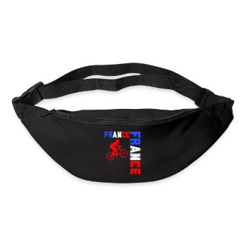 drapeau france cadeau, cadeau france drapeau Vélo - Sac banane - noir - Devant