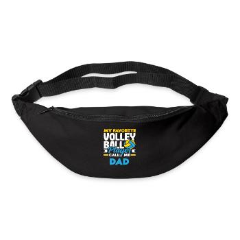 My favorite volleyball player calls me dad - Bum bag - black - Front