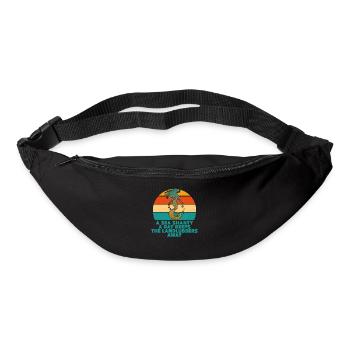 Sailor Meme Pirate Ship Ocean Sailing - Bum bag - black - Front