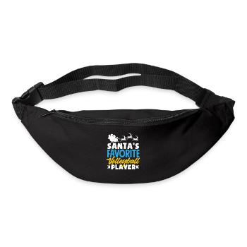 Volleyballspieler Weihnachtszeit Favorit - Gürteltasche - Schwarz - Vorne