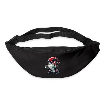 Noël Football Gnome Nain Elfe Gnome Gnome - Sac banane - noir - Devant