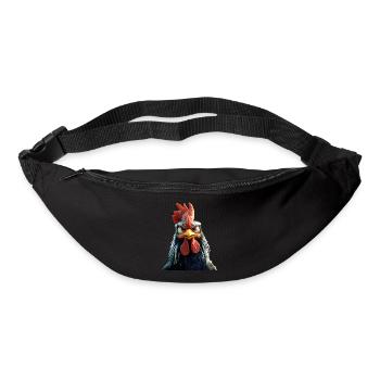 Coq Poulet Papa Poulailler Papa Poulet fermier Poulets - Sac banane - noir - Devant