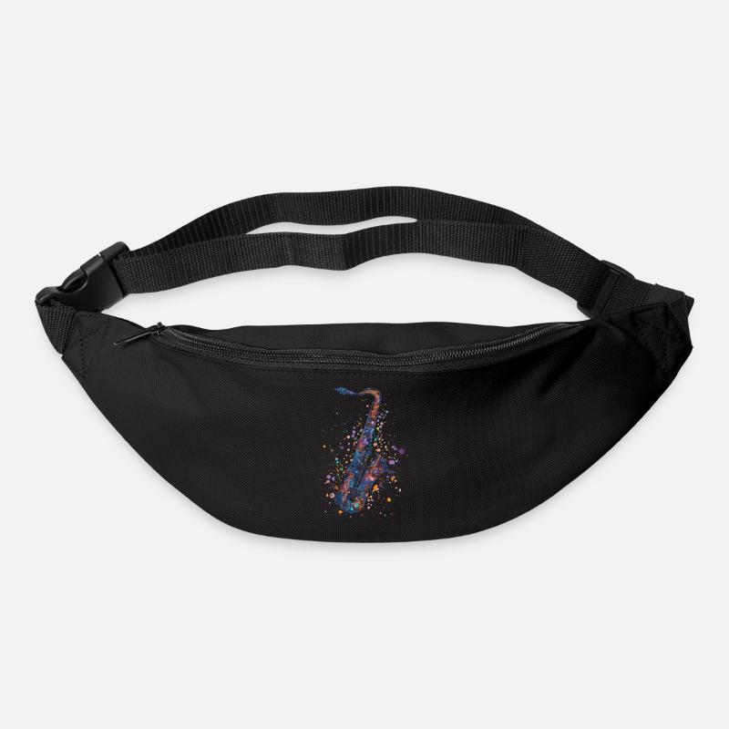 Saxophon - Gürteltasche - Schwarz