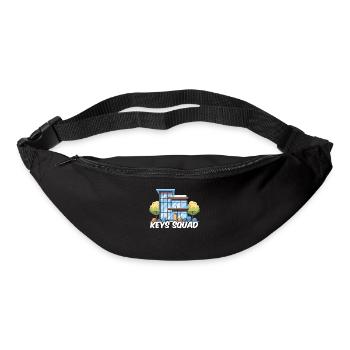 Escouade d’agents immobiliers - Sac banane - noir - Devant