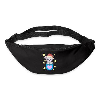 Santa Claus Teddy Teddy Bear Kids - Bum bag - black - Front