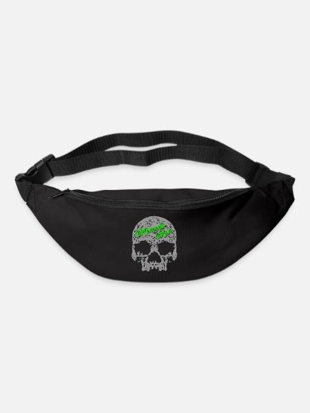 Crâne Memento Mori - Sac banane - noir