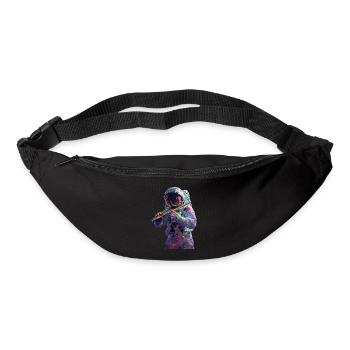 Flûte d’astronaute - Sac banane - noir - Devant