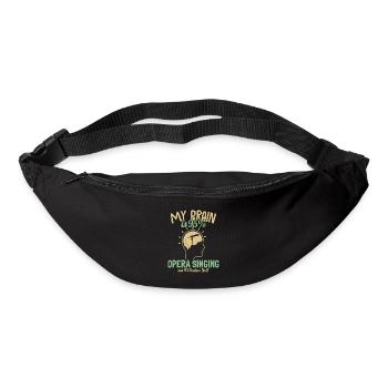 My Brain is 95% Opera Singing Opera House Lover - Bum bag - black - Front
