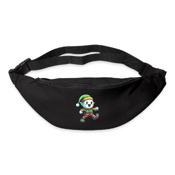 Merry Christmas gnome for festive mood - Bum bag - black - Front