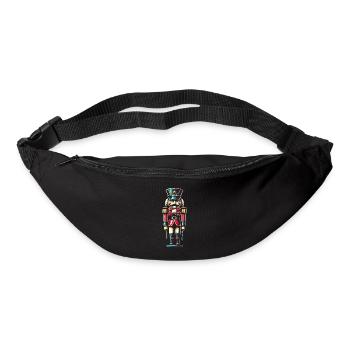 Weihnachtlicher Nussknacker Edel - Gürteltasche - Schwarz - Vorne