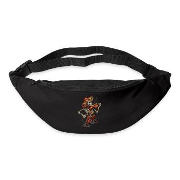Mexikanisches Violin Skelett - Gürteltasche - Schwarz - Vorne