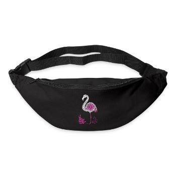 Mandala Flamingo Flamingo Sauvagine Flamingo - Sac banane - noir - Devant