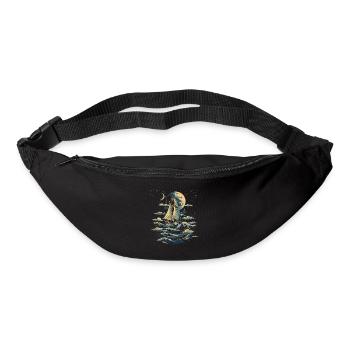 Voile graphique - Sac banane - noir - Devant