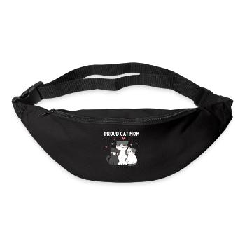 Proud Cat Mom - Für Katzenliebhaber und Kätzchen - Gürteltasche - Schwarz - Vorne