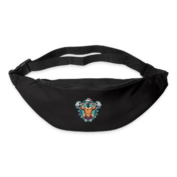 Lustige Weihnachtsgans Bodybuilding Weihnachten - Gürteltasche - Schwarz - Vorne