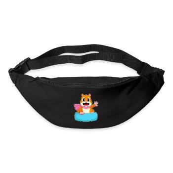 Snowboardeur Hamster Snowboard - Sac banane - noir - Devant