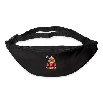 Noël de l’USIN Infirmière de l’USIN : en traîneau ! - Sac banane - noir - Devant