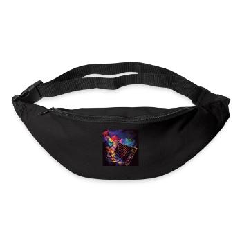 Akkordeon - Gürteltasche - Schwarz - Vorne