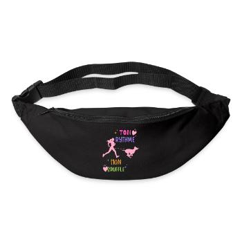 Canicross femme complicité chien sports canins - Sac banane - noir - Devant
