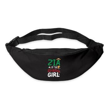 Zia de la fille d’anniversaire - Sac banane - noir - Devant