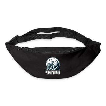 SLOW BUT PERSISTENT TURTLE POWER - Bum bag - black - Front