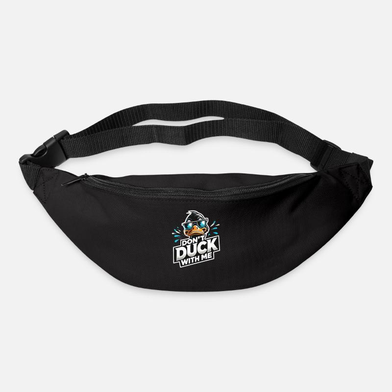 Coole Ente, Duck Dich Nicht Mit Mir - Gürteltasche - Schwarz