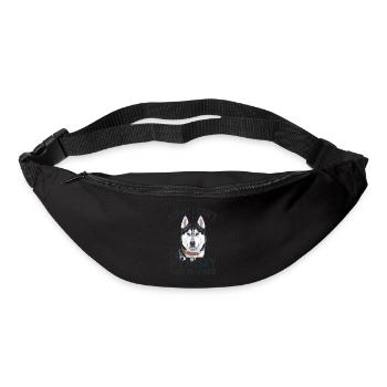 Je ne peux pas que mon Husky ait besoin de moi à la maison - Sac banane - noir - Devant