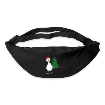 Santa Chicken Chickens Santa Claus Chicken Coop - Bum bag - black - Front