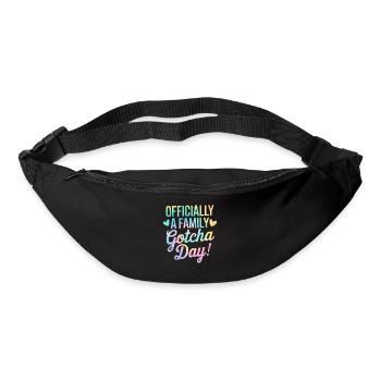 Officiellement une adoption familiale de Tie Dye - Sac banane - noir - Devant
