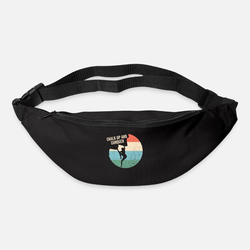 Chalking up and conquering boulderers - Bum bag - black