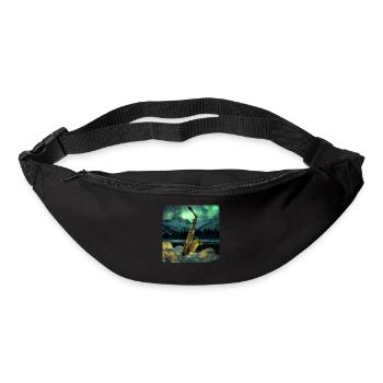 Saxophon - Gürteltasche - Schwarz - Vorne