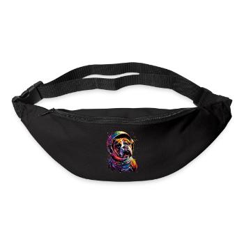 Englische Bulldogge - Gürteltasche - Schwarz - Vorne