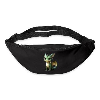 Drache Kleiner Grüner Baby Drache Süße Drachen - Gürteltasche - Schwarz - Vorne