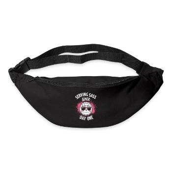 Volleyballspieler Und Fan Spike Servieren - Gürteltasche - Schwarz - Vorne