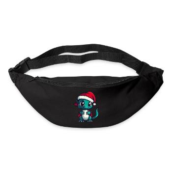 Noël du dragon - Sac banane - noir - Devant