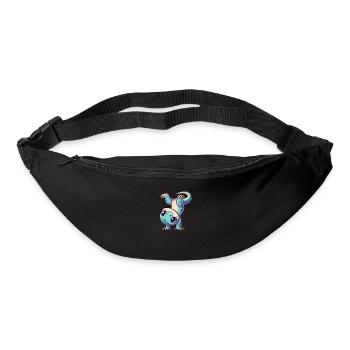 T-Rex handstand sporty clumsy - Bum bag - black - Front