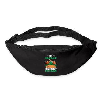 Holzfäller Holz machen Waldarbeiter Forstwirt - Gürteltasche - Schwarz - Vorne