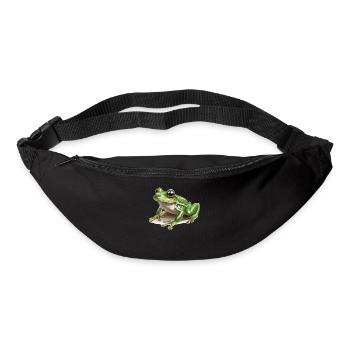 Frosch Frösche - Gürteltasche - Schwarz - Vorne