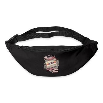Rebobinez le design de la cassette vintage Good Times - Sac banane - noir - Devant