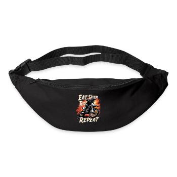 Motocross Eat Sleep Ride Repeat - Bum bag - black - Front