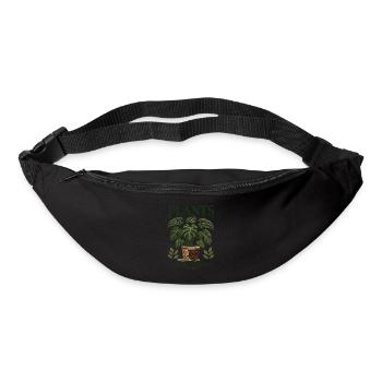 Pflanzen sind meine Therapie - Gürteltasche - Schwarz - Vorne