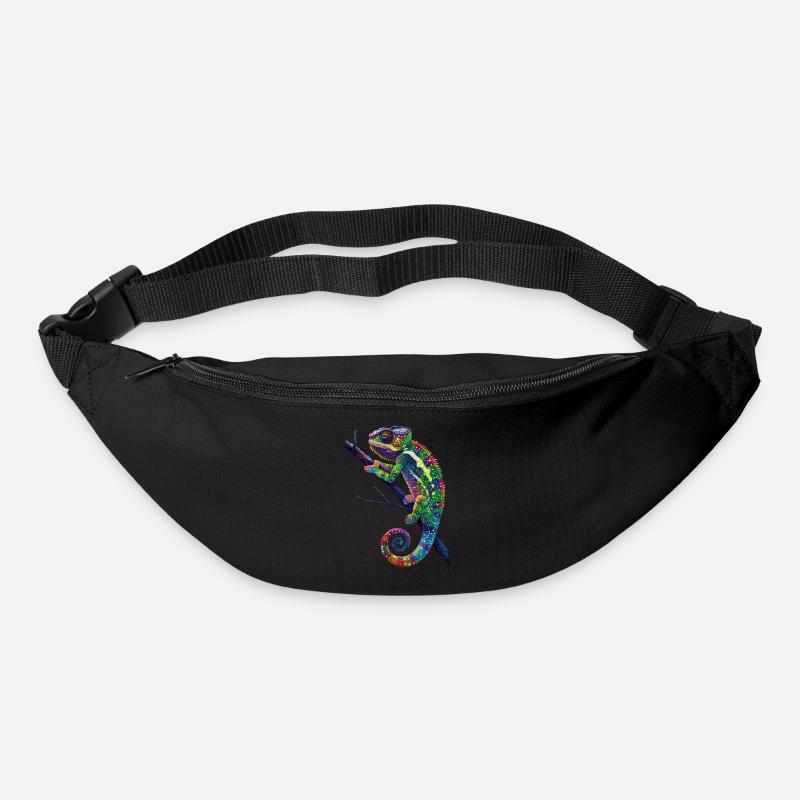 Chamäleon - Gürteltasche - Schwarz