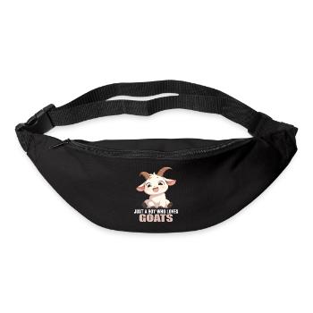 Ziegen Ziege - Gürteltasche - Schwarz - Vorne