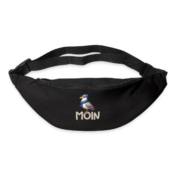 Moin Seagull Northern Germany Greetings Baltic Sea North Sea - Bum bag - black - Front