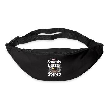 Un son haut de gamme de haute qualité pour la culture audiophile - Sac banane - noir - Devant
